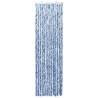 vidaXL Moustiquaire Bleu et blanc 56x200 cm Chenille