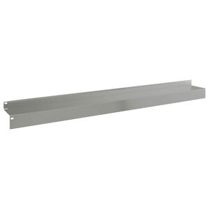 vidaXL Bordure de Pelouse 10 pc 100 x 10 x 8 cm Acier Argent&eacute;
