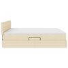 vidaXL Lit de Rangement Cr&egrave;me 200 x 200 cm Cuir synth&eacute;tique