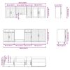 vidaXL Ensemble d'armoires de cuisine 8 pcs Kalmar bois d'ing&eacute;nierie