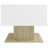 vidaXL Table basse blanc et ch&ecirc;ne sonoma bois d'ing&eacute;nierie