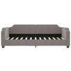 vidaXL Lit de jour avec matelas taupe 100x200 cm tissu