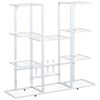 vidaXL Jardini&egrave;re 94,5x25x89 cm Blanc Fer