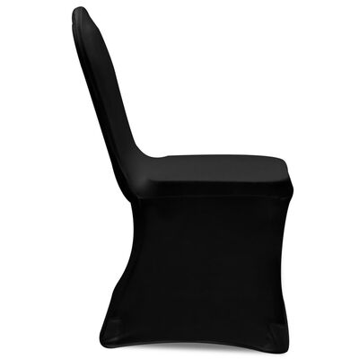 vidaXL Housses élastiques de chaise Noir 18 pcs