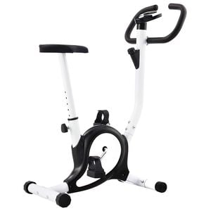 vidaXL V&eacute;lo d'appartement avec r&eacute;sistance &agrave; courroie Noir