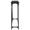 vidaXL Table console Ch&ecirc;ne noir 102 x 23 x 75 cm Bois d'ing&eacute;nierie