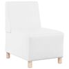 vidaXL Unit&eacute; de Sofa Modulaire Sans Accoudoirs 3 pcs Blanc