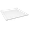 vidaXL Receveur de douche carr&eacute; ABS Blanc 80x80 cm