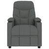 vidaXL Fauteuil inclinable Gris fonc&eacute; Tissu
