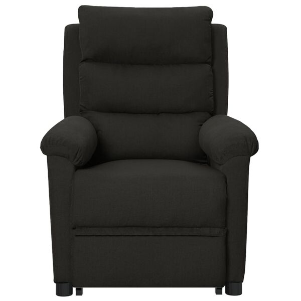 vidaXL Fauteuil Noir Tissu