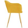 vidaXL Chaises &agrave; manger lot de 6 jaune velours