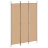 vidaXL Paravent 5 panneaux Beige 250 x 220 cm Tissu