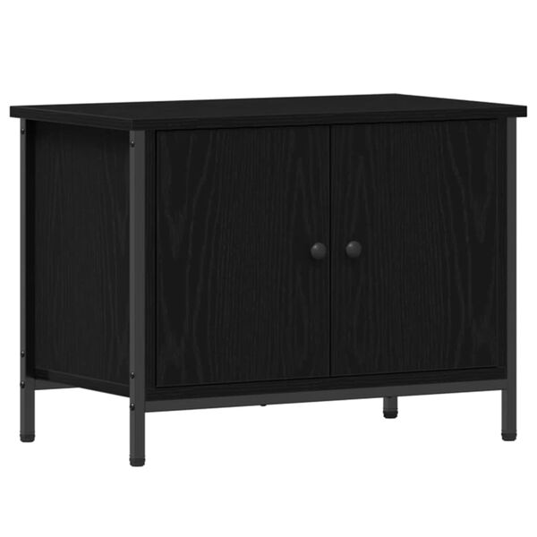 vidaXL Meuble TV Ch&ecirc;ne noir 60 x 35 x 45 cm Bois d'ing&eacute;nierie