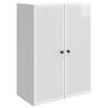vidaXL Armoire Murale Blanc brillant 66 x 34,5 x 90 cm