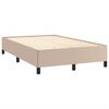 vidaXL Sommier à lattes de lit matelas cappuccino 120x190cm similicuir