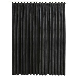 vidaXL Rideau occultant avec crochets Velours Anthracite 290x245 cm