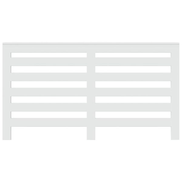 vidaXL Cache-radiateur blanc 149x20x82 cm bois d'ing&eacute;nierie