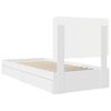 vidaXL Lit de Rangement Blanc 75 x 190 cm Bois d'ing&eacute;nierie
