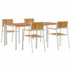 vidaXL Ensemble de repas ext&eacute;rieur 5 pc 180 x 90 x 75 cm
