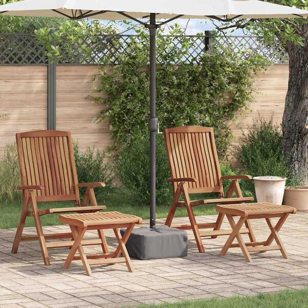 vidaXL Ensemble de salle &agrave; manger pour jardin 4 pcs Marron