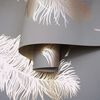 DUTCH WALLCOVERINGS Papier peint Fawning Feather Gris et dor&eacute; rose