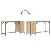 vidaXL Bureau d'ordinateur chêne sonoma 131x48x75 cm bois d’ingénierie