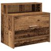 vidaXL Tables de chevet avec tiroir 2 pcs vieux bois 51x31x47 cm