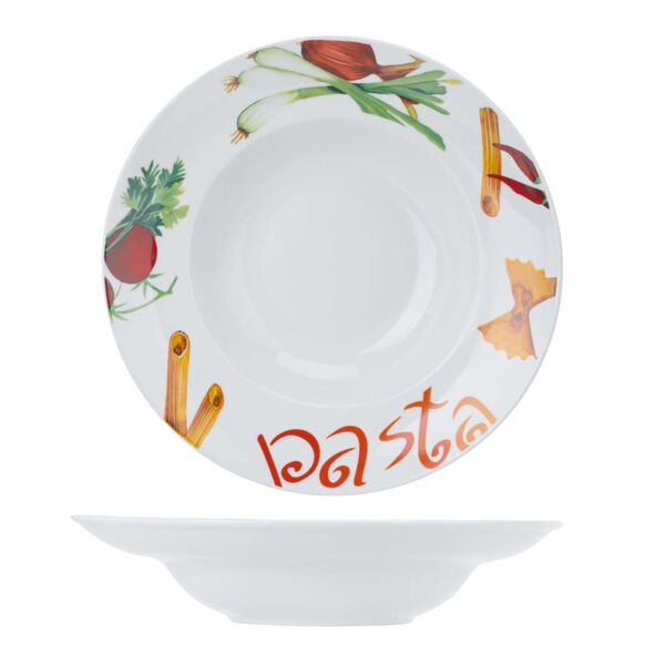Cosy & Trendy Assiette &agrave; p&acirc;tes Deco 6 pcs 26,8 cm multicolore