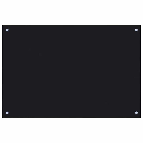 vidaXL Protection de cuisine 2 pcs Noir 90 x 50 cm verre tremp&eacute;
