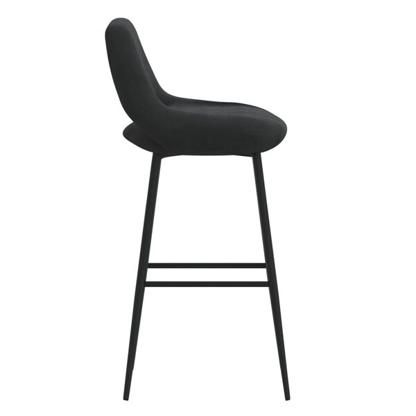 vidaXL Tabouret de bar Noir Velours