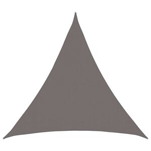 vidaXL Voile d'ombre Triangulaire 2 x 2 x 2 m HDPE Gris clair
