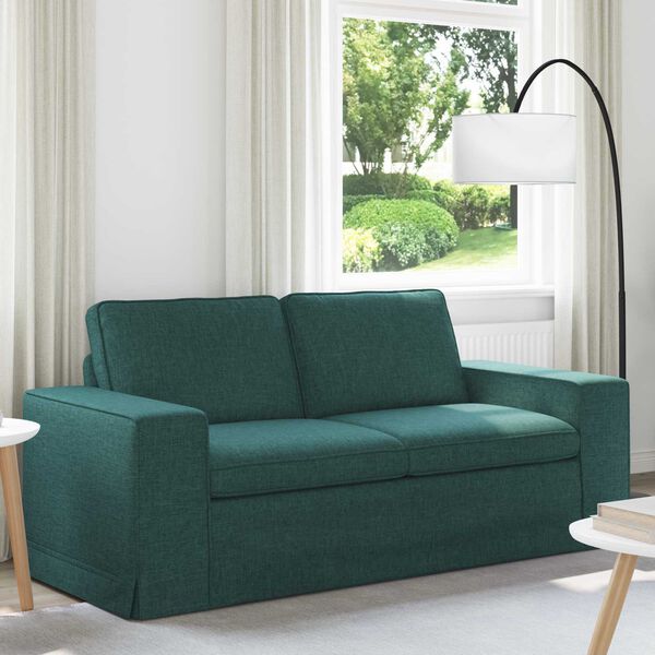 vidaXL Canap&eacute; 140cm Vert fonc&eacute; M&eacute;tал
