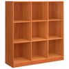 vidaXL Biblioth&egrave;que Brun cire 104 x 33 x 110 cm Pin massif