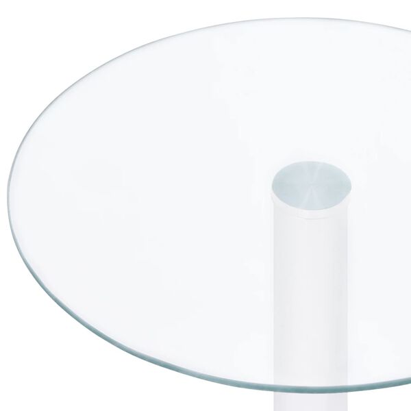 vidaXL Table basse Transparent 40 cm Verre tremp&eacute;