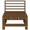 vidaXL Canap&eacute; central de jardin marron miel bois de pin massif