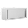 vidaXL Armoire de cuisine avec portes coulissantes 120x40x50 cm Inox