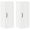 vidaXL Meuble mural PORTO 2 pc Blanc Bois d'ing&eacute;nierie