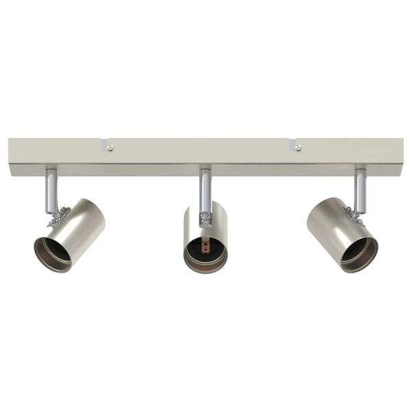 vidaXL Spot de plafond Nickel 38 x 6,5 x 11,5 cm M&eacute;tal