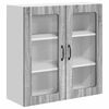vidaXL Cabinet en verre mural LUCCA Sonoma gris 80 x 31 x 80 cm