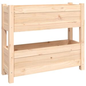 vidaXL Jardini&egrave;re 77x25x66 cm Bois massif de pin