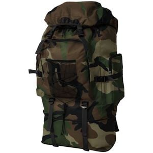 vidaXL Sac &agrave; dos en style d'arm&eacute;e XXL 100 L camouflage