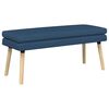 vidaXL Banc &agrave; double couche Bleu 110 x 40 x 47 cm Tissu