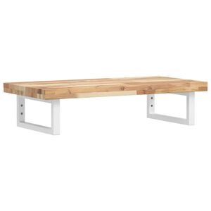 vidaXL &Eacute;tag&egrave;re de vasque murale acier et bois massif d'acacia