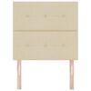 vidaXL T&ecirc;te de lit avec t&ecirc;te de lit Cr&egrave;me 90 cm Cuir synth&eacute;tique