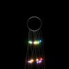 vidaXL Sapin de Noël à LED sur mât de drapeau 550 LED coloré 300 cm