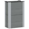 vidaXL Jardini&egrave;re sur&eacute;lev&eacute;e Gris 50 x 30 x 72 cm WPC et Aluminium