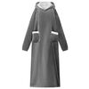 vidaXL Sweat &agrave; capuche couverture Gris fonc&eacute; M Polaire et flanelle