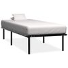 vidaXL Cadre de lit noir m&eacute;tal 100x200 cm