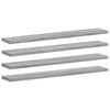 vidaXL &Eacute;tag&egrave;res murales 4 pcs sonoma gris 60x10x1,5 cm bois ing&eacute;nierie