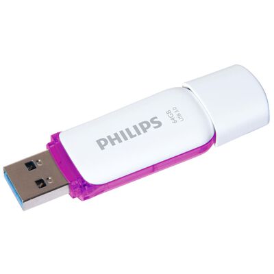 Philips Clé USB 3.0 Snow 64 Go Blanc et violet